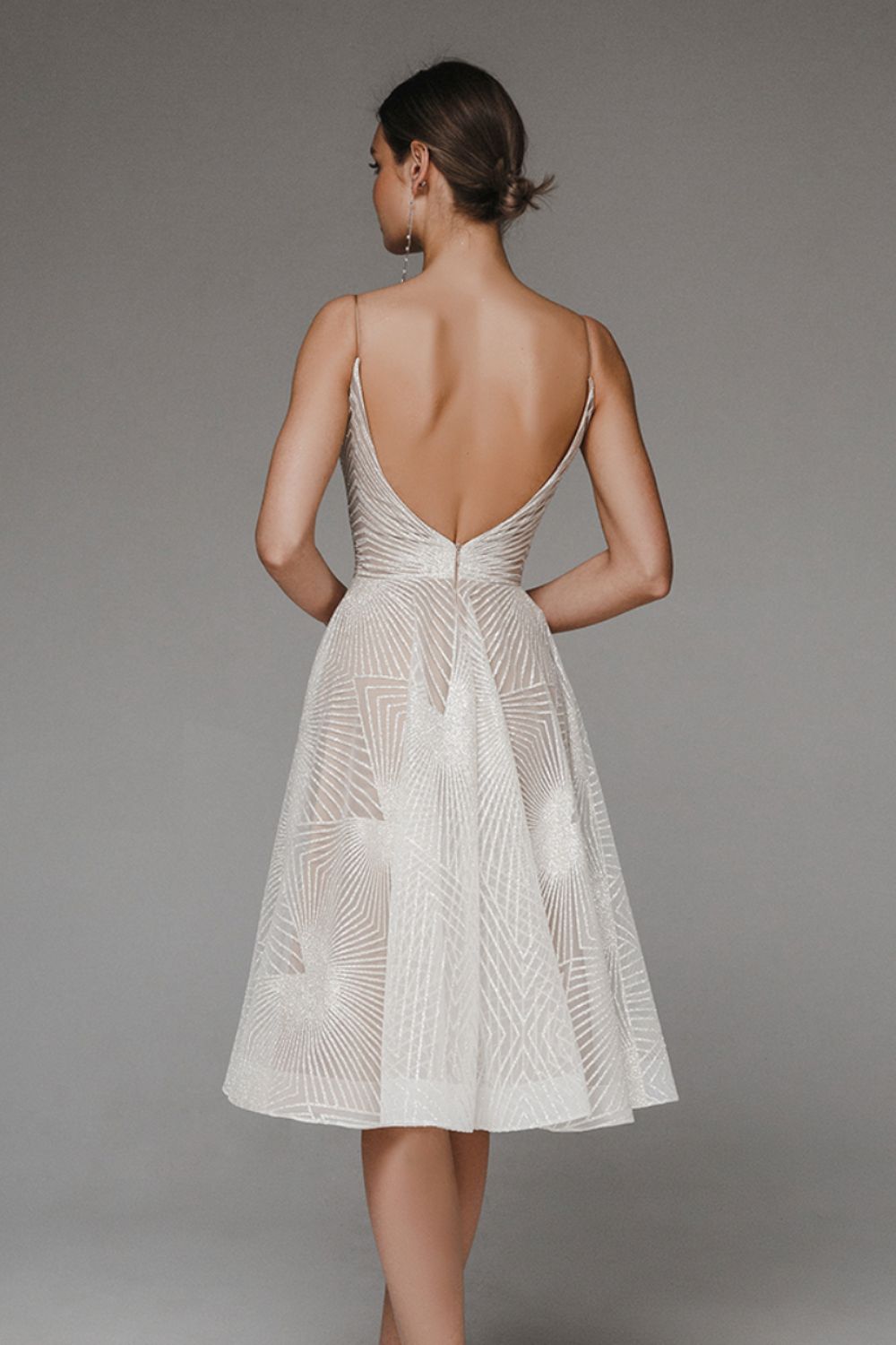 Vita Di Palma™ | Shimmering Geometric Elegance & Flattering A-Line Fit