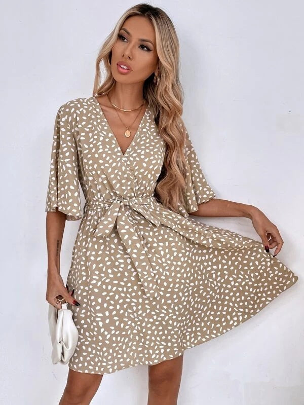 Vita Di Palma™ | V-neck Waist Fashion Versatile Boho Dress