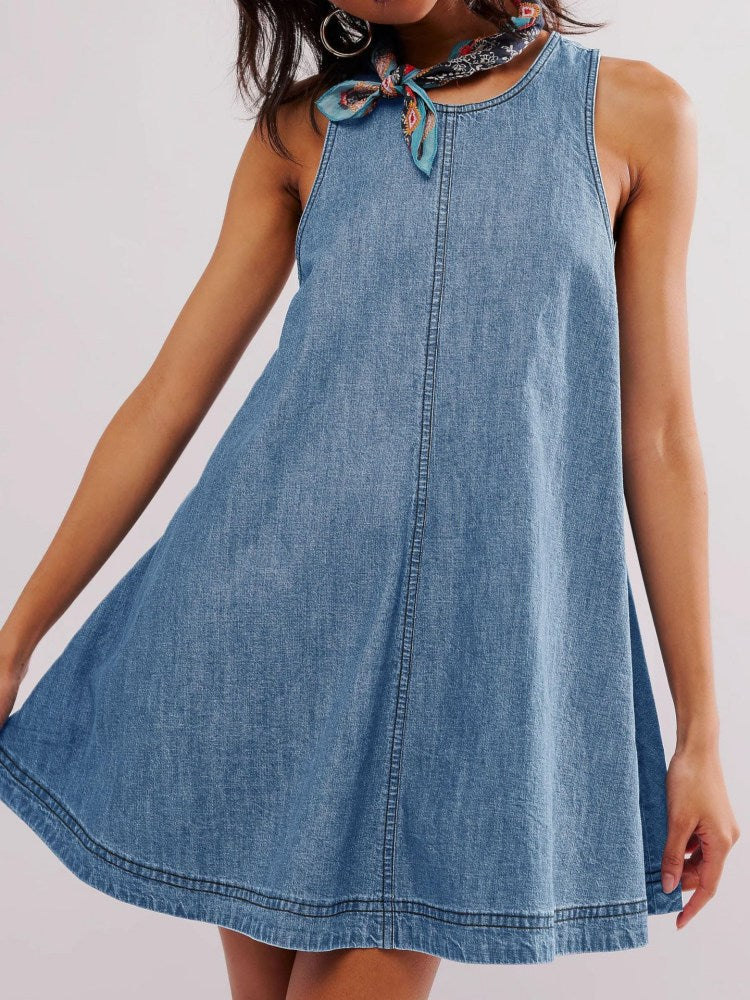 Vita Di Palma™ | Sunset Stroll Denim Mini Dress