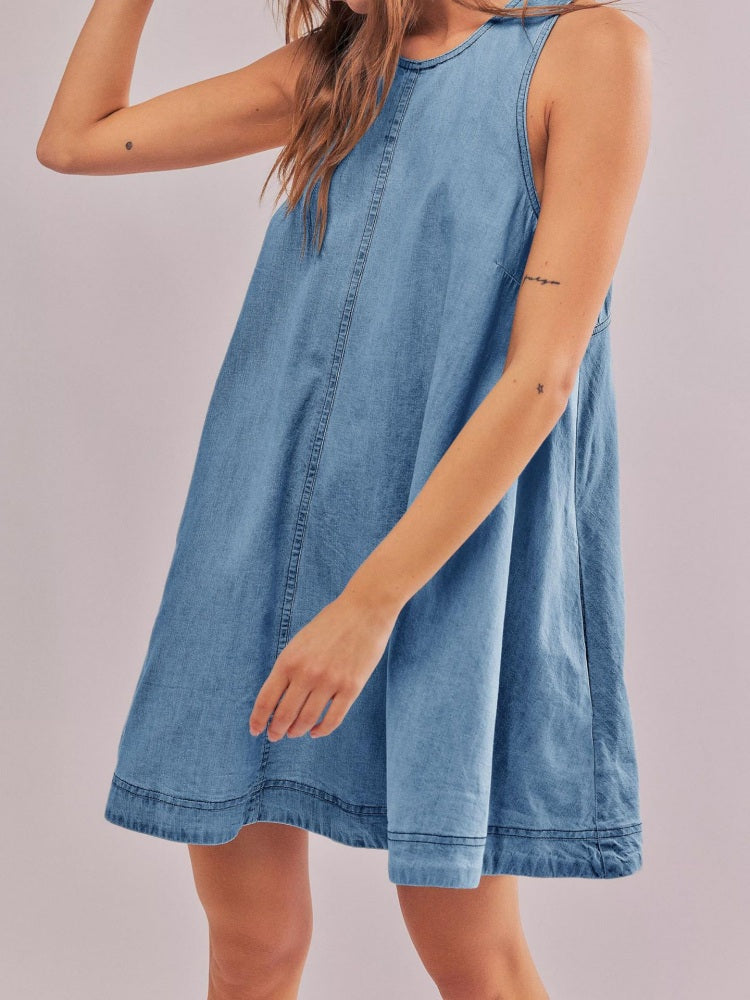 Vita Di Palma™ | Sunset Stroll Denim Mini Dress