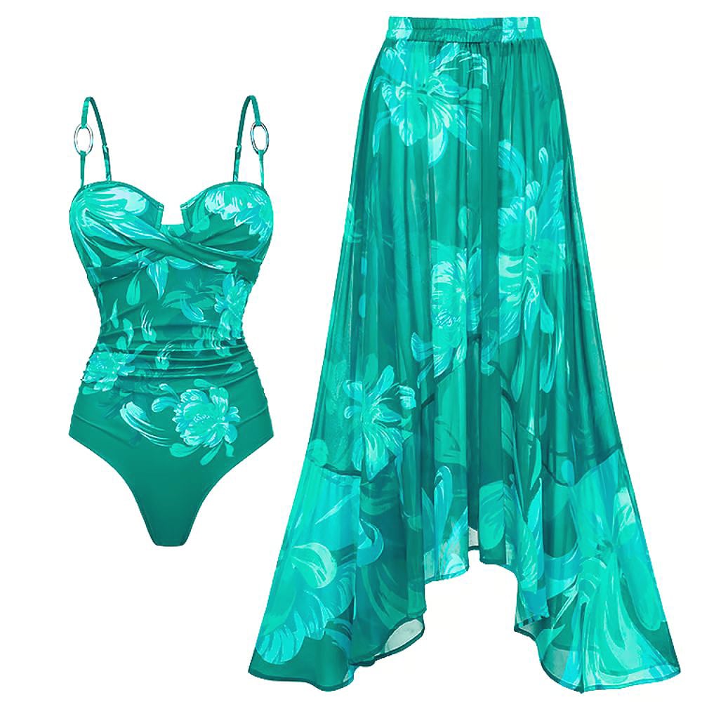 Vita Di Palma™ | Floral Print Two Piece Swimsuit Set