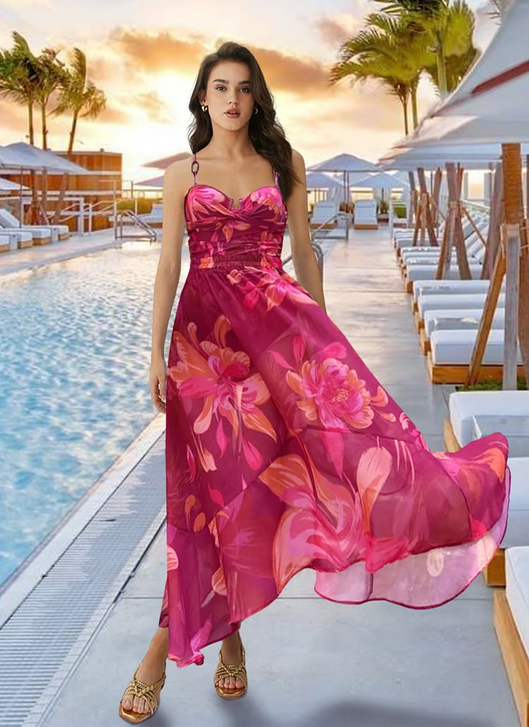 Vita Di Palma™ | Floral Print Two Piece Swimsuit Set