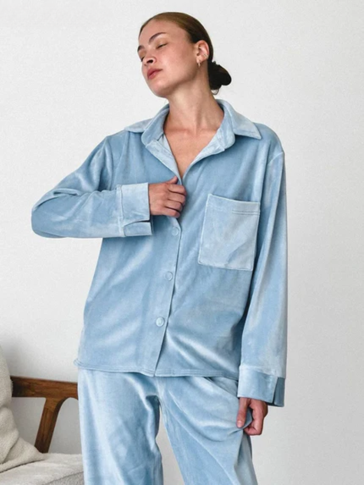 Alissa | Baby Blue Pyjama Set