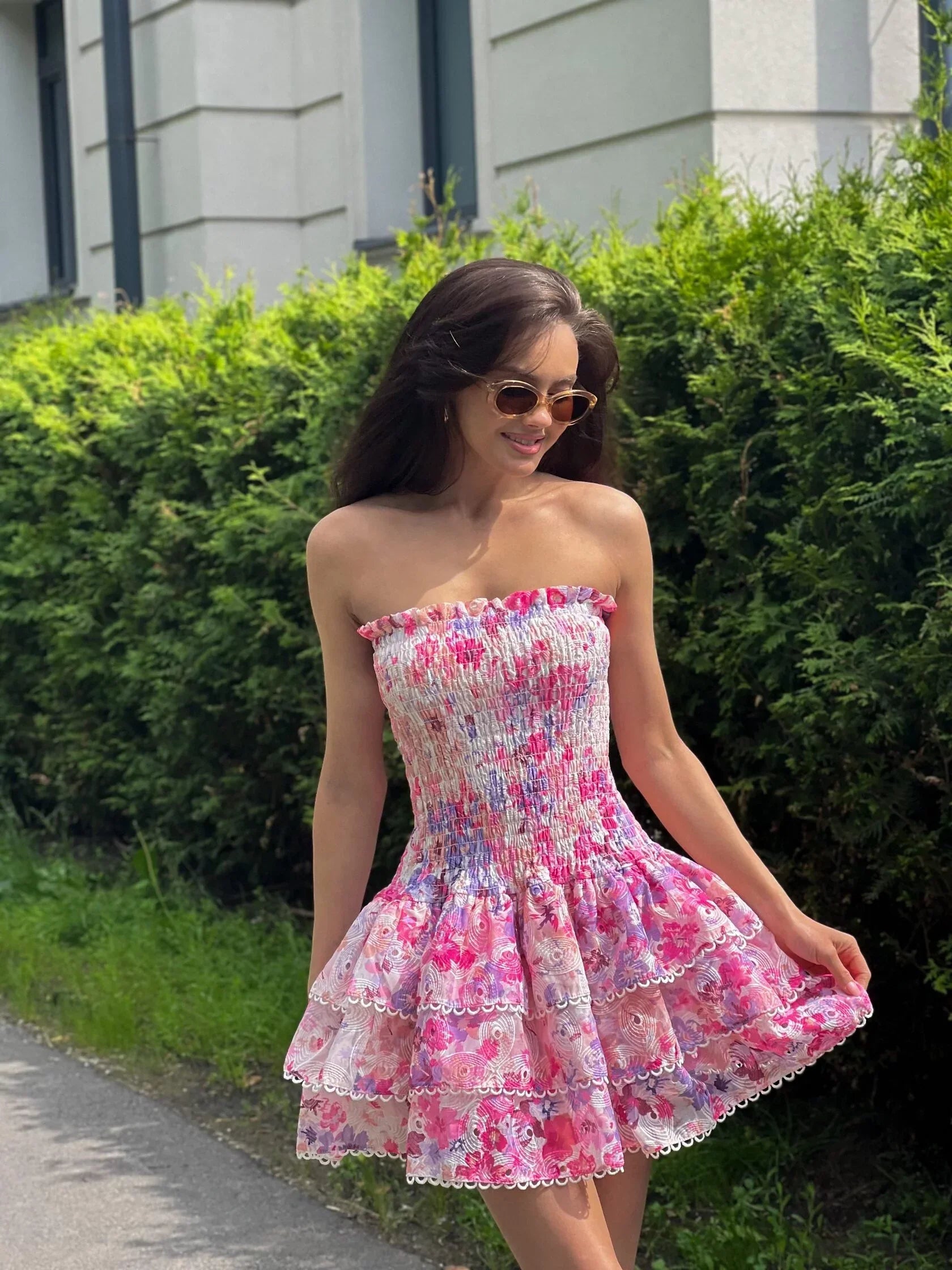 Rosaline | Elegant Frilled Dress