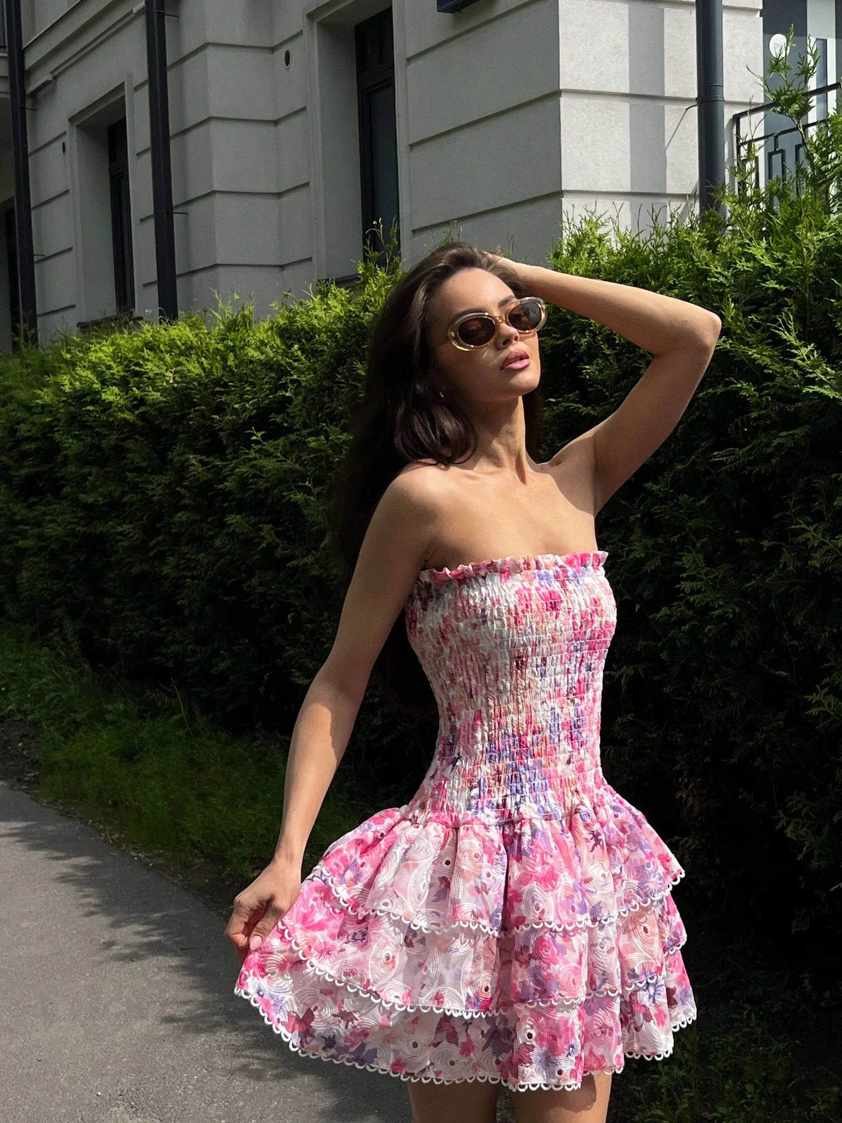 Rosaline | Elegant Frilled Dress