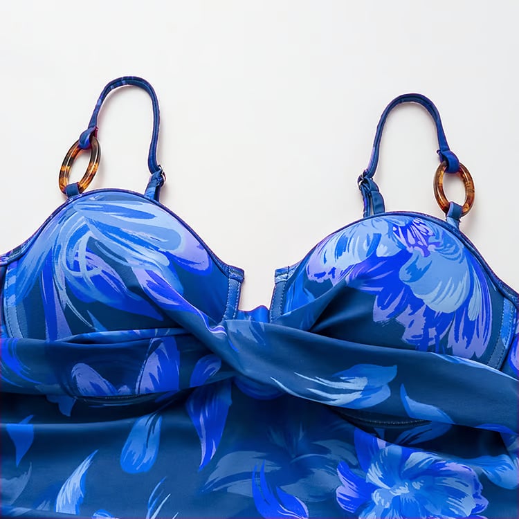 Vita Di Palma™ | Floral Print Two Piece Swimsuit Set