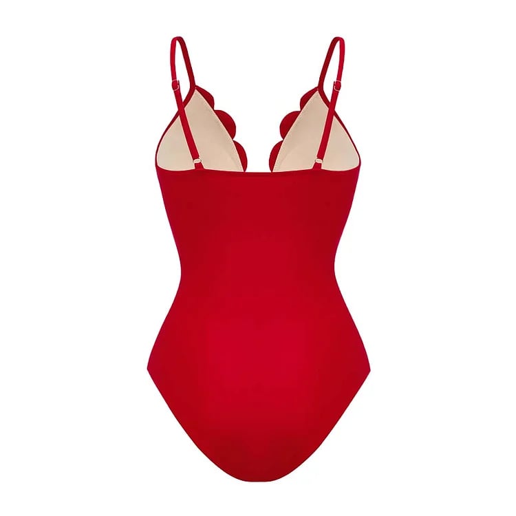 Vita Di Palma™ | Laser Cutting Flower Hollow Flared Skirt Swimsuit Set