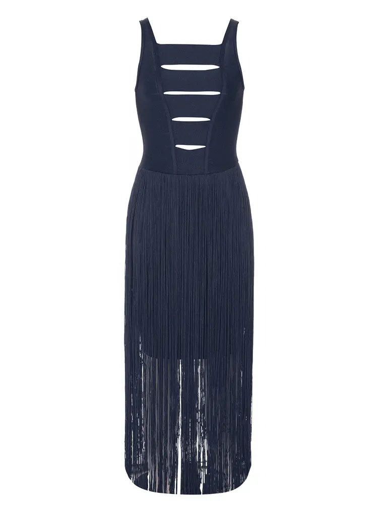 Vita Di Palma™ | Vintage Sexy Strapless Fringe Bandage Dress