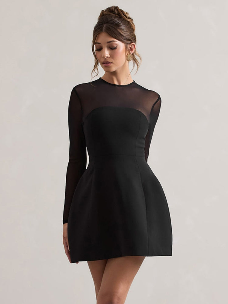 Vita Di Palma™ | Sheer Elegant Mesh Mini Dress