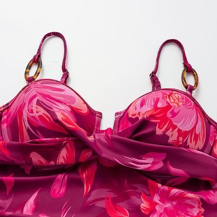 Vita Di Palma™ | Floral Print Two Piece Swimsuit Set