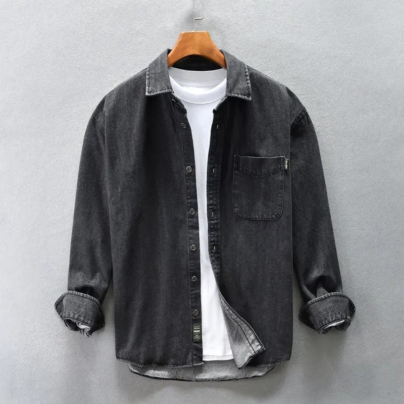 Vita Di Palma™ | Stone-Washed Denim Shirt