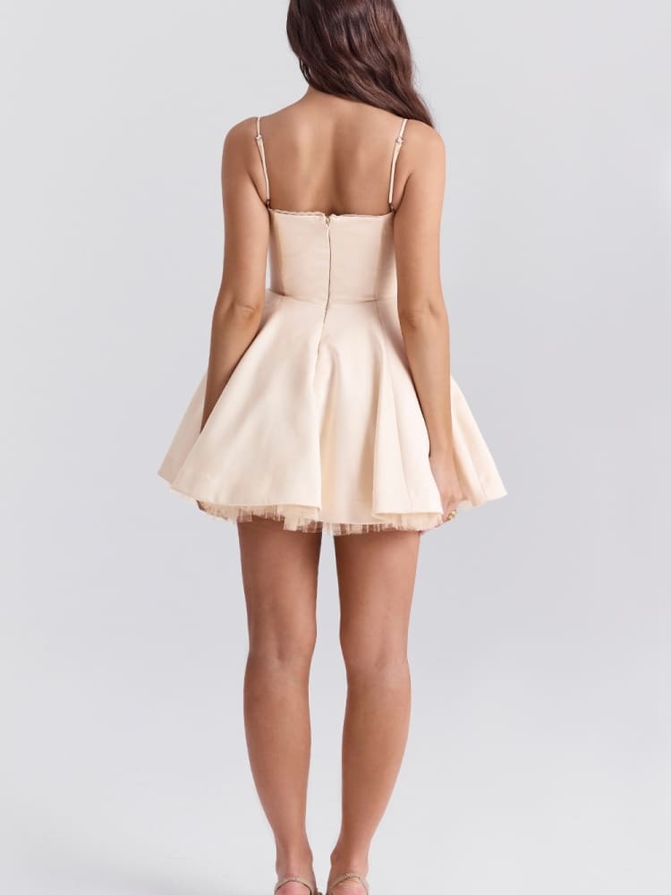 Vita Di Palma™ | Vintage Cream Tulle Mini Dress