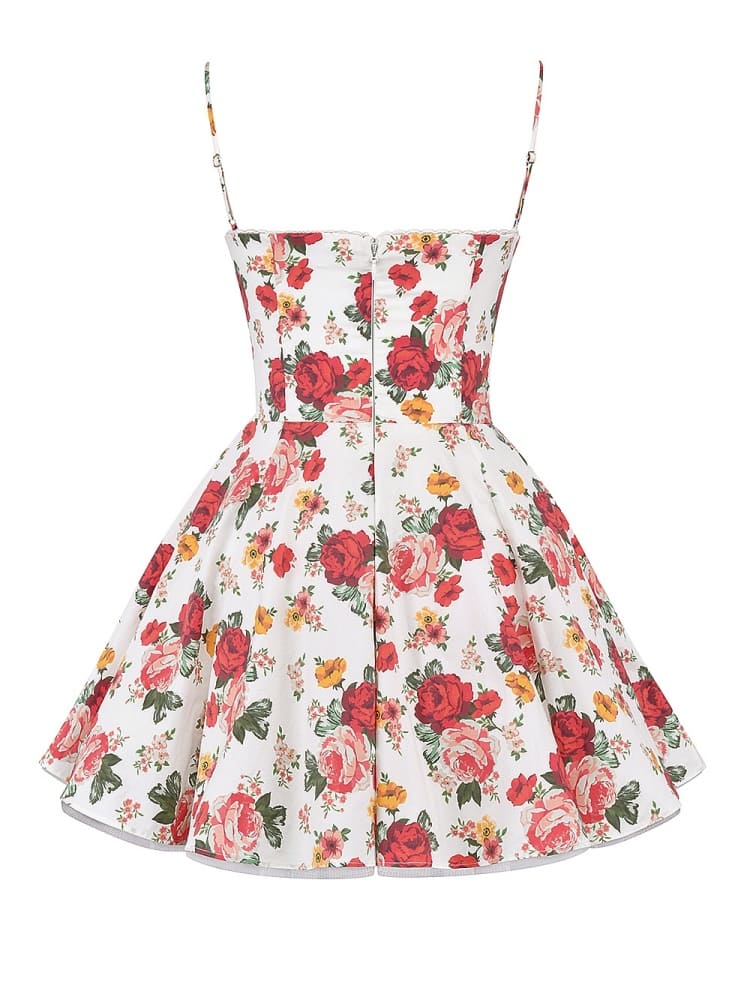 Vita Di Palma™ | Italian Rose Print Tulle Mini Dress